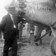 L’avion Spirit of Saint Louis de Charles Lindberg posé sur la plage près du cottage Shea à Old Orchard