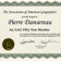 Certificat soulignant les 50 ans de participation de Pierre Dansereau à l'Association of American Geographers