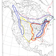 Carte utilise par Pierre Dansereau pour son cours intitul  Biogeography  donn  la Sir Georges William University