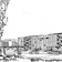 Schéma représentant un complexe d'habitation, tiré des travaux de la Commission fédérale d'étude sur le logement et l'aménagement urbain