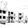 Schéma représentant un complexe d'habitation, tiré des travaux de la Commission fédérale d'étude sur le logement et l'aménagement urbain